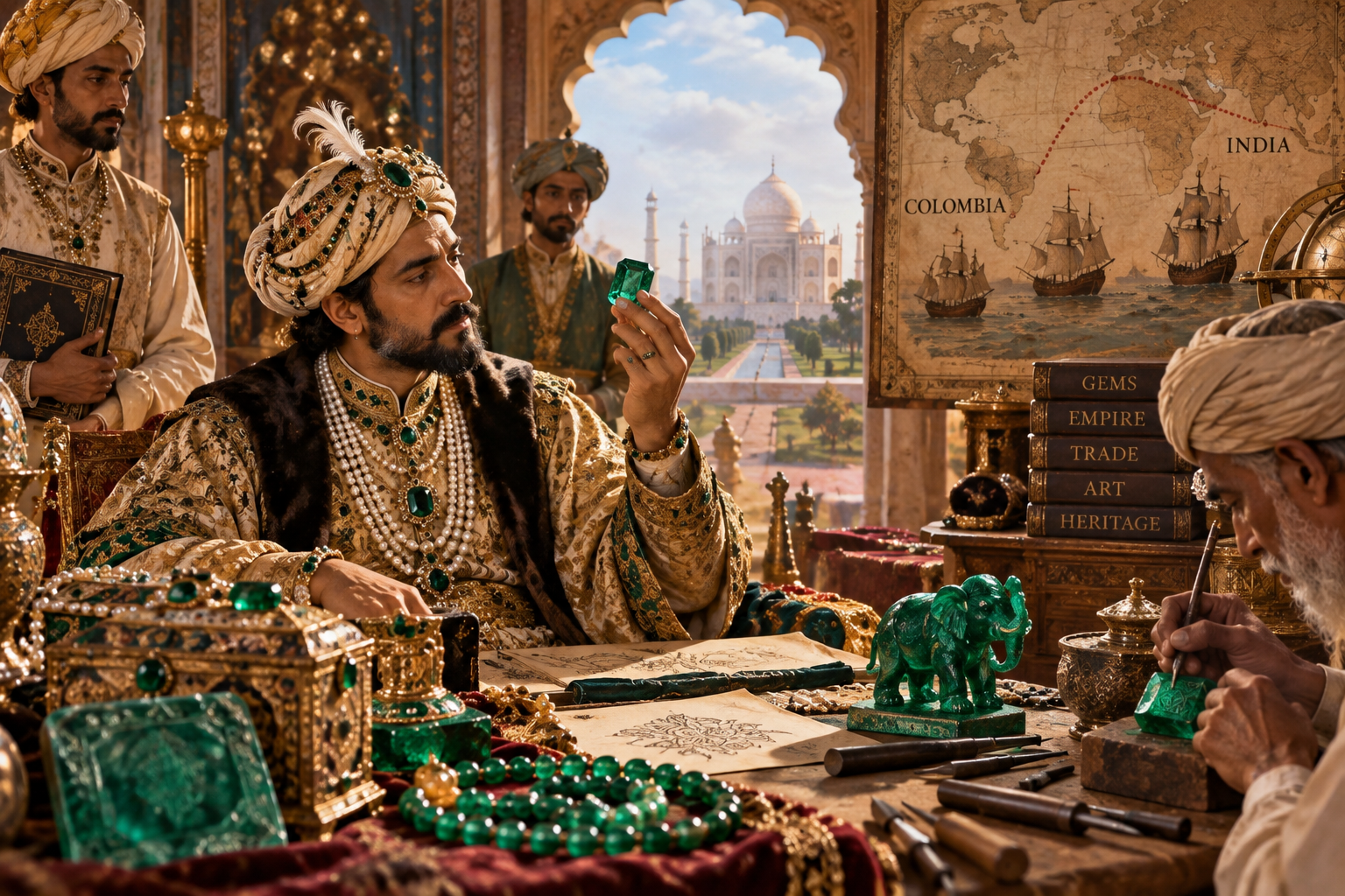 The Emeralds of the Mughal